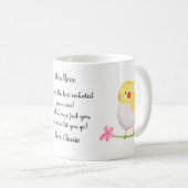 コクテおもしろいィエルオーナーカワイト名前をカスタムする コーヒーマグカップ (正面右)