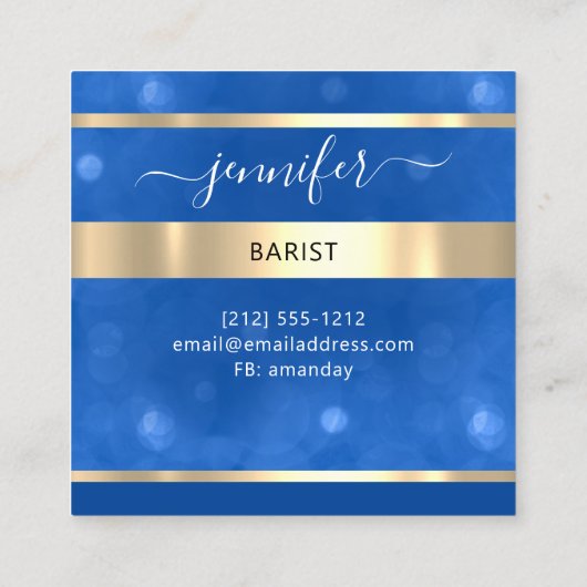 コクテールパブワインレストランプロフェッショナルロゴ スクエア名刺 (裏面)