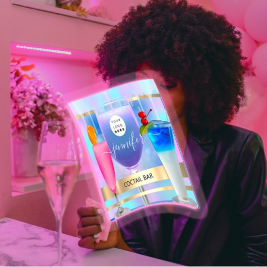 コクテールパブワインレストランBARISTロゴホログラフ スクエア名刺