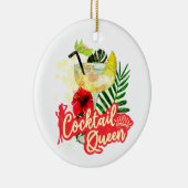 コクテール クイーン ヴィンテージ 花嫁 ハッチェットパーティー セラミックオーナメント (右)