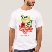 コクテール クイーン ヴィンテージ 花嫁 女子会 Tシャツ (正面)