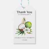 コクナットライムサンキューユー結婚式の引き出物バッグ ギフトタグ (正面)