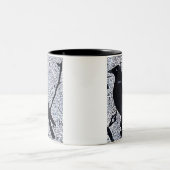 コクマルガラスのたそがれのマグ ツートーンマグカップ (中央)