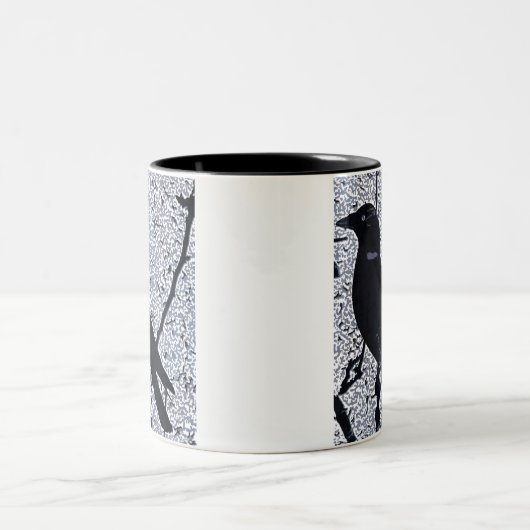 コクマルガラスのたそがれのマグ ツートーンマグカップ (中央)