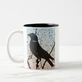 コクマルガラスの夜明けのマグ ツートーンマグカップ (左)