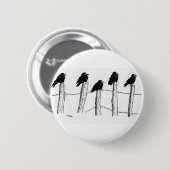 コクマルガラス 缶バッジ (正面&裏面)