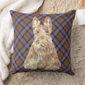 コクランタータンチェックスコティ クッション (ブランケット)