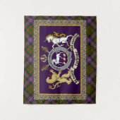 コクランバッジ&タータンチェック タペストリー (正面)