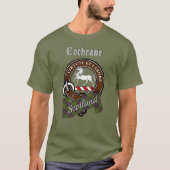 コクラン氏族のバッジとタータン Tシャツ (正面)