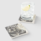 コグの車輪の仕事 ストーンコースター (横)