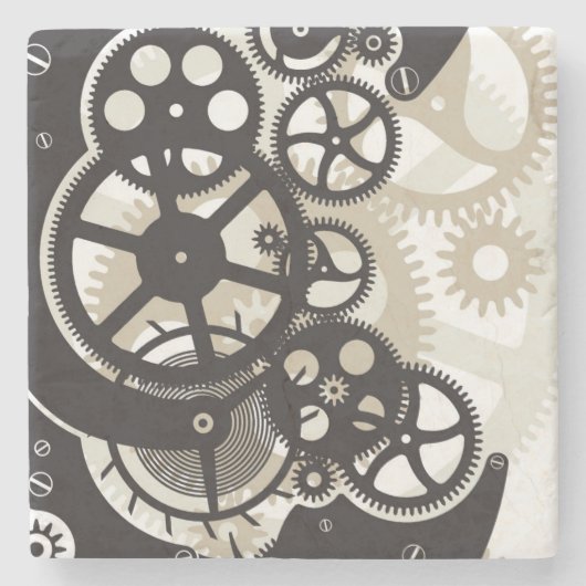 コグの車輪の仕事 ストーンコースター (正面)