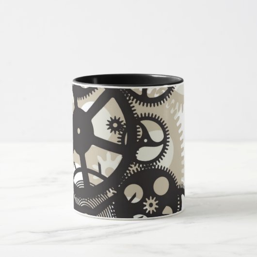 コグの車輪の仕事 マグカップ (中央)