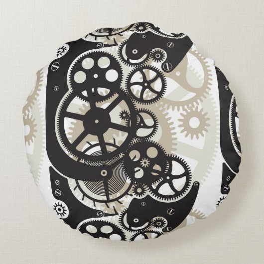 コグの車輪の仕事 ラウンドクッション (裏面)