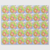 コグを回す抽象画 ラッピングペーパー (フラット)