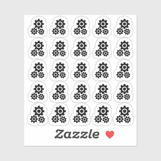 コグギアスエームパンクメカニカルアイコンブホプランナー シール (シート)