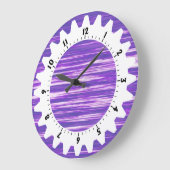 コグド01 – 紫の干渉 ラージ壁時計 (傾斜)