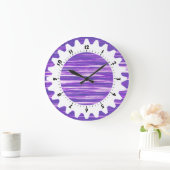 コグド01 – 紫の干渉 ラージ壁時計 (ホーム)