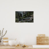 コグホイールトレイン登山アップ ポスター (キッチン)