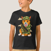 コグリ軍軍隊犬 Tシャツ (正面)