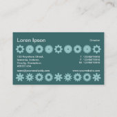 コグ – 緑の色合い 名刺 (裏面)