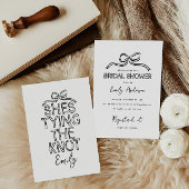 コケお洒落ット弓結び結びブライダルシャワー 招待状