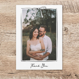 コケお洒落ット手書きボー結婚ズ サンキューカード