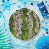 コケが付いている松の木の吠え声 ペーパープレート (パーティー)