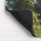 コケで覆われた木のマウスパッド マウスパッド (コーナー)