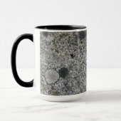 コケとの地質学の花こう岩の石の質名前 マグカップ (左)