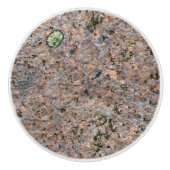 コケとの自然の石の写真の地質学の質 セラミックノブ (正面)