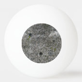 コケとの花こう岩の石の灰色 卓球ボール (裏面)