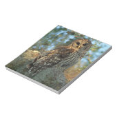 コケの中で鶏を飼っているスペインのバードフクロウ ノートパッド (回転)