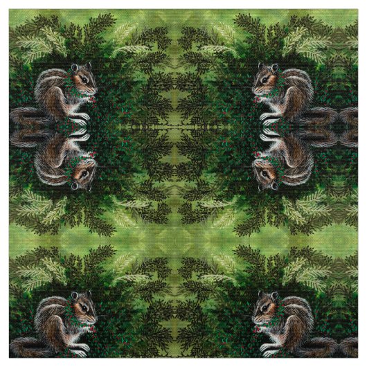 コケの森のチムンク ファブリック (見本)