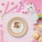 コケむしたツノメドリの石のパーティーのプレート- ペーパープレート (パーティー)