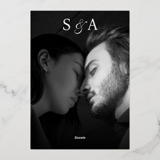 コケエレガントット手引き弓と結婚の誓い 箔招待状 (裏面)