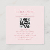 コケエレガントッ名門私立校風のクティーカップと弓 スクエア名刺 (裏面)