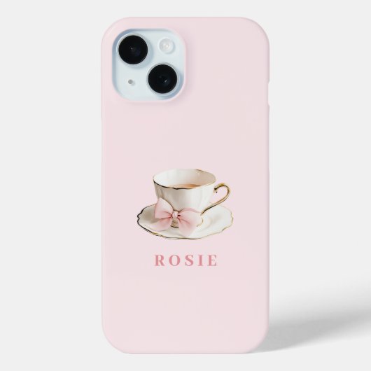 コケエレガントッ名門私立校風のクティーカップと弓 Case-Mate iPhoneケース (裏面)