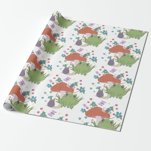 コケガエル ラッピングペーパー (アンロールド)
