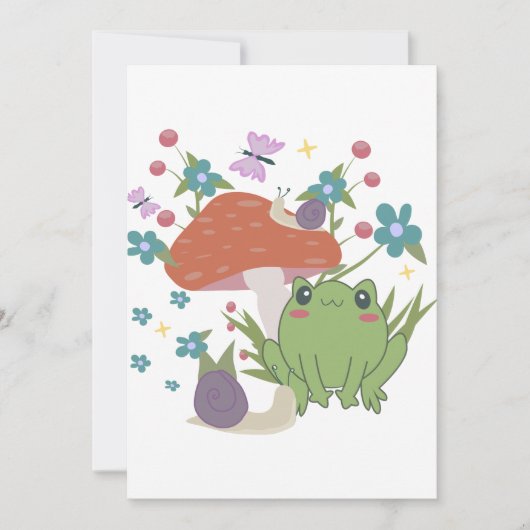 コケガエル 招待状 (正面)