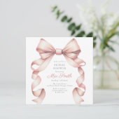 コケガーリーット赤面水カラーボウブライダルシャワー 招待状 (スタンド正面)