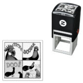 コケコッコーとやれ セルフインキングスタンプ (インサイチュ)