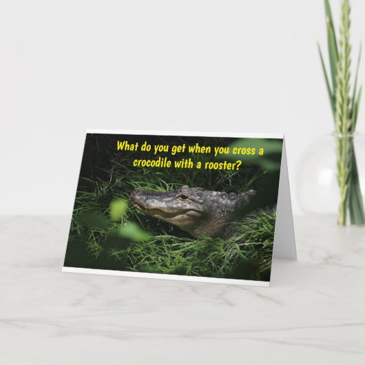 コケコッコーとハッピーバースデーも! カード (正面)