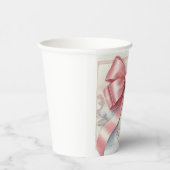 コケッエレガントクピンクボウベイビーシャワーガール 紙コップ (右)