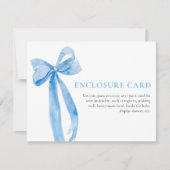 コケッエレガントトほこりっぽいブルーボーエンクロージャカード 招待状 (正面)