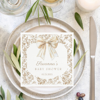 コケッエレガントトバウChinoiserieベビーシャワー スタンダードランチョンナプキン