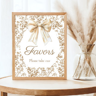 コケッエレガントトバウChinoiserieベビーシャワー ポスター