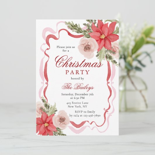 コケッエレガントトフローラクリスマスパーティー 招待状 (スタンド正面)