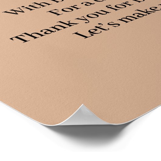 コケッエレガントト弓ウェルカムベビーシャワー ポスター (角)