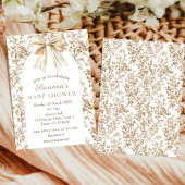 コケッエレガントトChinoiserieベビーシャワー 招待状