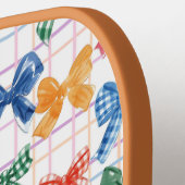 コケッカラフルト弓&ストライプアイコズ ピックルボールラケット (左詳細)